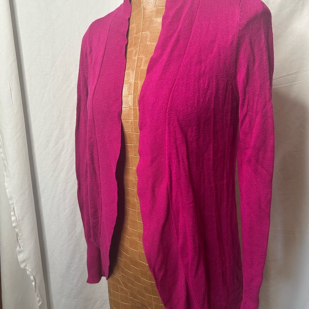 Merona Women's Small Open‎ Cardigan - Fuchsia